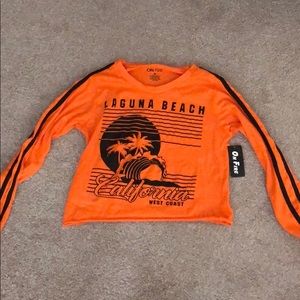 Orange California Crop Top